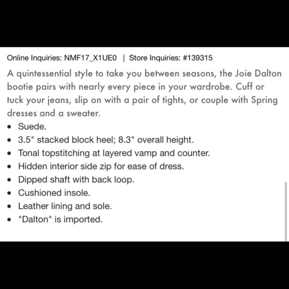 JOIE Dalton bootie - Picture 3 of 8